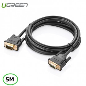 UGREEN - Cablu de 5M DB9 la DB9 RS232 COM la COM tata-mama - RS 232 RS232 adaptoare - UG314