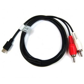 Oem - Music cable compatible with Micro USB - RCA - USB to Audio cables - ON076