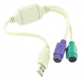 Oem - Adaptor USB la 2 x PS / 2 - Adaptoare USB  - YPU002